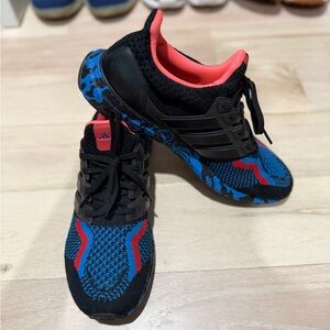 Adidas Black and Blue Running Shoes